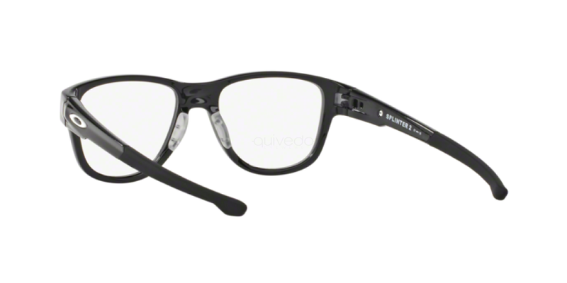 Oakley Splinter 2.0 Full-Rim Square Polished Black Ink Eyeglass Frame Unisex, Clear Lens, 0OX8094 809404, 51/18/137