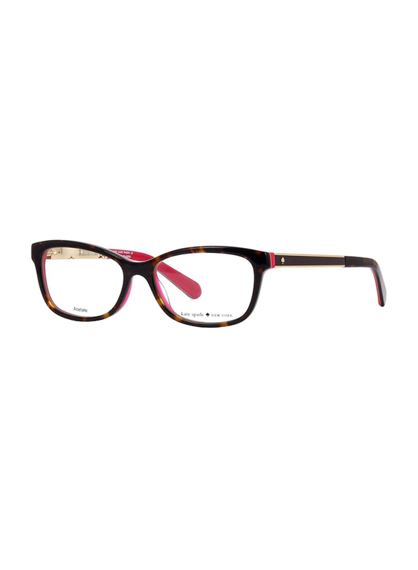 

Kate Spade Full Rim Square Havana Pink Eyeglass Frame for Women, Angelisa 0S0X 00, 51/15/135