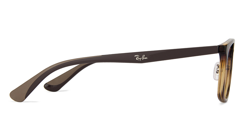 Ray-Ban Full-Rim Square Matte Tortoise Brown Eyeglass Frames Unisex, Clear Lens, 0RX7148 2012, 52/19/145