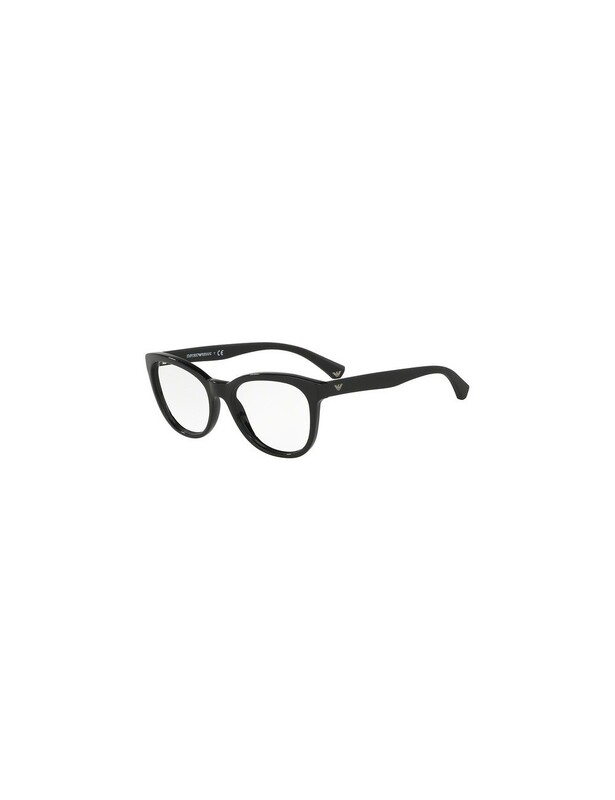 

Emporio Armani Full-Rim Rectangular Black Eyeglasses Frame for Men, Clear Lens, EA3097 5017, 53/17/140