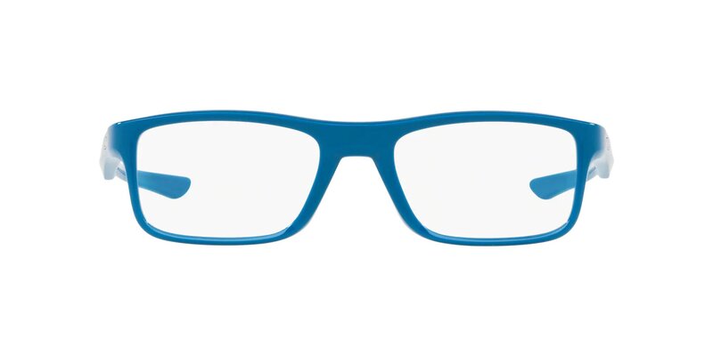 Oakley Plank 2.0 Full-Rim Rectangle Blue Eyeglass Frame Unisex, Clear Lens, 0OX8081 808105, 53/18/139