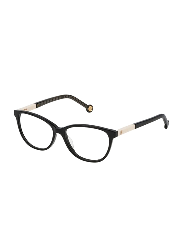 

Carolina Herrera Full-Rim Oval Black Eyeglass Frame Unisex, VHE713 700Y, 53/15/140