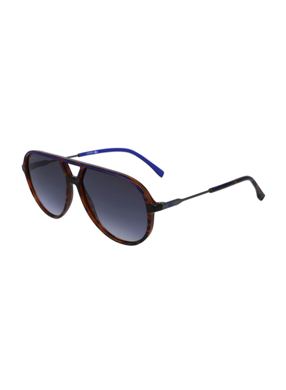 

Lacoste Full Rim Pilot Brown Sunglasses for Men, Blue Lens, L927S 214, 59/13/145