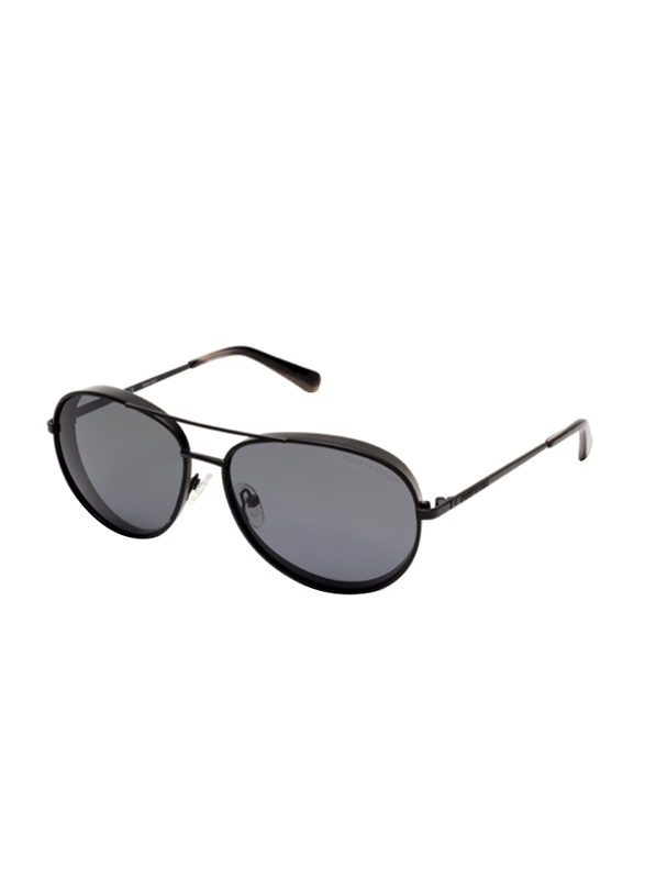 

Kenneth Cole Polarized Full Rim Aviator Matte Black Sunglasses for Men, Grey Lens, KC7223 02D, 59/15/145