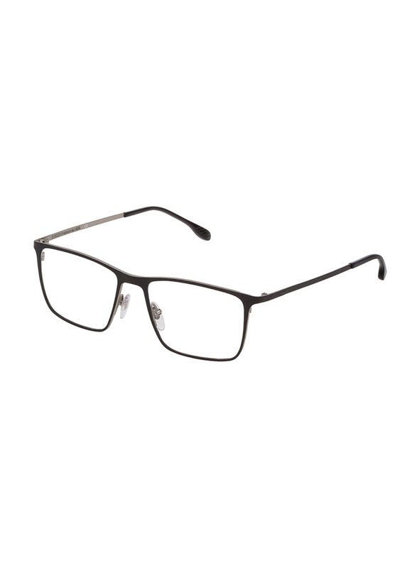 

Lozza Full-Rim Rectangular Black Eyeglass Frame for Men, Clear Lens, VL2324 0W01, 54/17/145