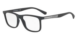 Emporio Armani Full-Rim Square Black Eyeglasses Frames for Women, Clear Lens, EA3112F 5042, 56/18/145