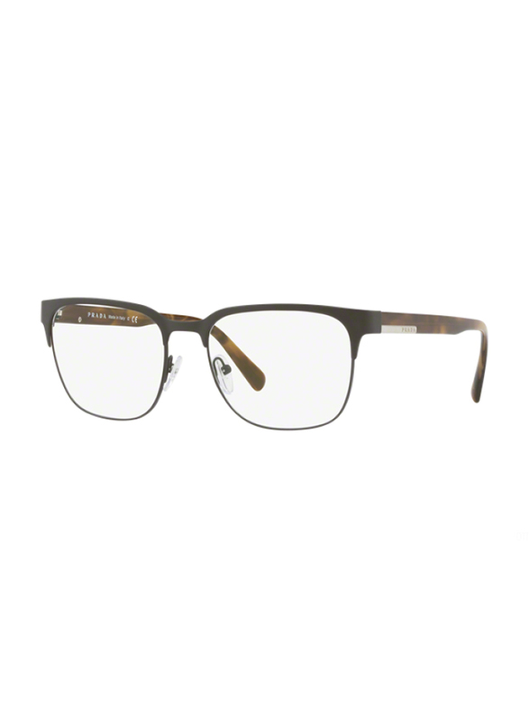 

Prada Full-Rim Rectangular Brown Eyewear Frame for Men, PR 57UV ROU1O1, 56/18/140