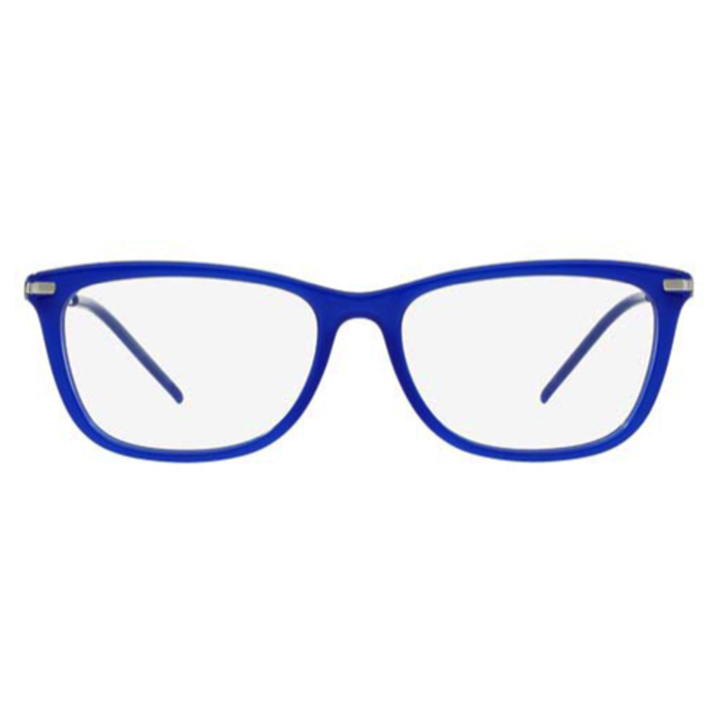 Emporio Armani Full-Rim Rectangular Blue Eyeglasses for Women, Clear Lens, EA3062 5379, 52/16/140