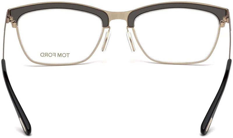 Tom Ford Full-Rim Aviator Brown/Gold Eyeglass Frames Unisex, Clear Lens, FT5392 20, 54/18/135