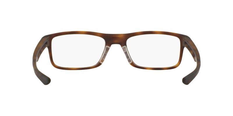 Oakley Plank 2.0 Full-Rim Rectangle Softcoat Tortoise Brown Eyeglass Frame Unisex, Clear Lens, 0OX8081 808104, 53/18/139