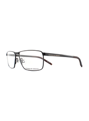 Porsche Design Full-Rim Rectangular Grey Eyeglass Frame for Men, P8302 C, 60/15/145