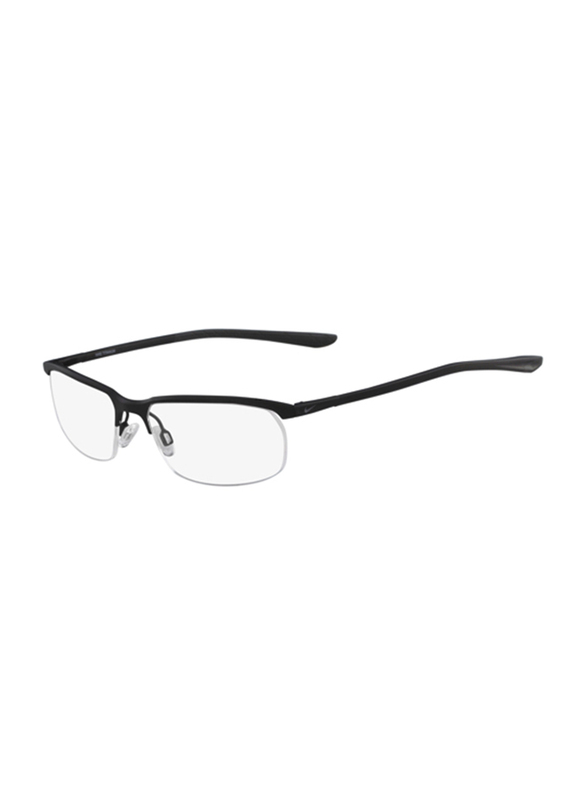 

Nike Half Rim Rectangular Black Eyeglass Frame Unisex, 6070 001, 53/17/135