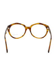 Tom Ford Full-Rim Round Brown Havana Eyeglass Frame for Women, FT5416 055, 52/17/140