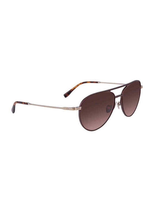 

Lacoste Full Rim Aviator Brown Sunglasses for Men, Brown Gradient Lens, 5L243SE 210, 58/16/145