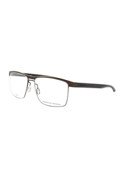 Porsche Design Full-Rim Rectangular Brown Eyeglass Frame for Men, P8289 C, 57/16/140