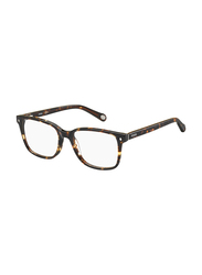 Fossil Full-Rim Square Havana Brown Eyeglass Frame for Men, FOS6037 TLF, 53/17/145