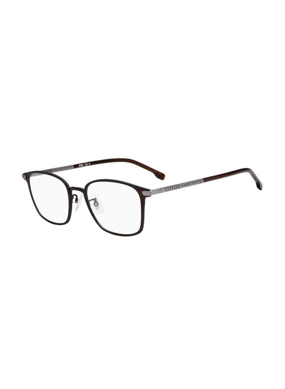 

Hugo Boss Full Rim Square Matte Brown Eyeglass Frames for Men, BOSS 1071/F 04IN 00, 53/20/145