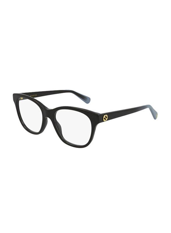 Gucci Full-Rim Cat Eye Black Eyeglasses for Women, Clear Lens, GG0922O 007 52, 52/17/140