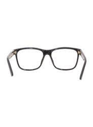 Gucci Full-Rim Rectangular Black Sunglasses for Men, Clear Lens, GG0746S 005 57, 57/17/145