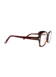 Tom Ford Full-Rim Cat Eye Havana Brown Eyeglass Frame for Women, FT4268 020, 51/16/135