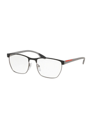 Prada Full-Rim Square Black Eyewear Frame for Men, PS 50LV 6BJ1O1, 53/19/145
