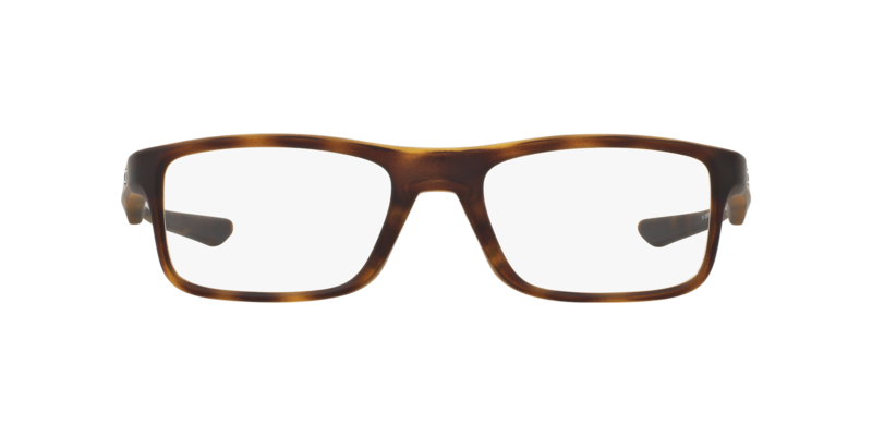 Oakley Plank 2.0 Full-Rim Rectangle Softcoat Tortoise Brown Eyeglass Frame Unisex, Clear Lens, 0OX8081 808104, 51/18/139