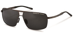 Porsche Design Polarized Full-Rim Square Brown Sunglasses for Unisex, Brown Lens, P8658 D, 64/11/140