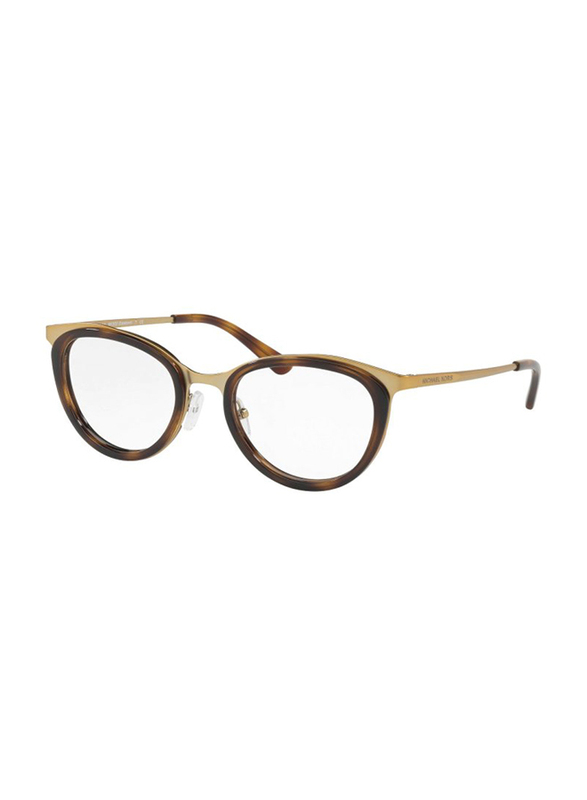 

Michael Kors Full-Rim Cat Eye Matte Pale Gold-Tone Eyeglass Frames for Women, 0MK3021 1168 51, 51/19/140