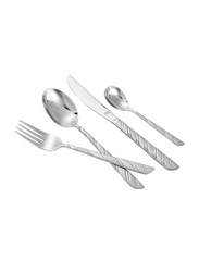 Arshia 24-Piece Stainless Steel Cutlery Set, TM116S, Silver
