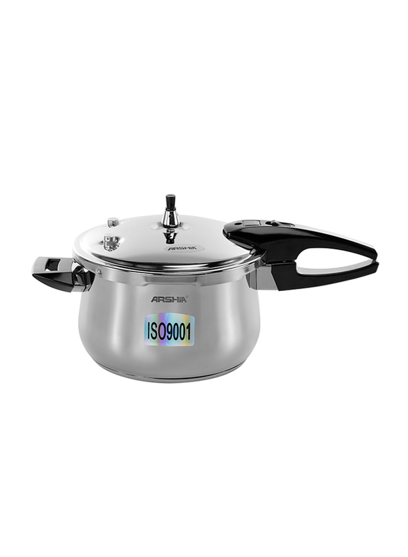 Arshia 22cm Stainless Steel Pressure Cooker, PR135-344, Silver