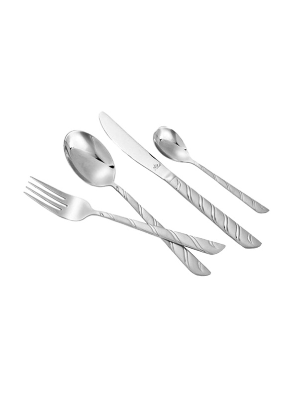 

Arshia 24-Piece Stainless Steel Cutlery Set, TM116S, Silver