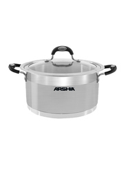 Arshia 28cm Stainless Steel Casserole with Phenolic Handle, 69 x 35.3 x 38.5cm, Silver