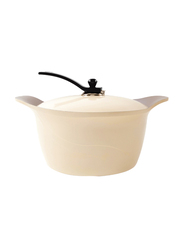 Arshia 24cm DC Ceramic Casserole, 62 x 56 x 32cm, Cream