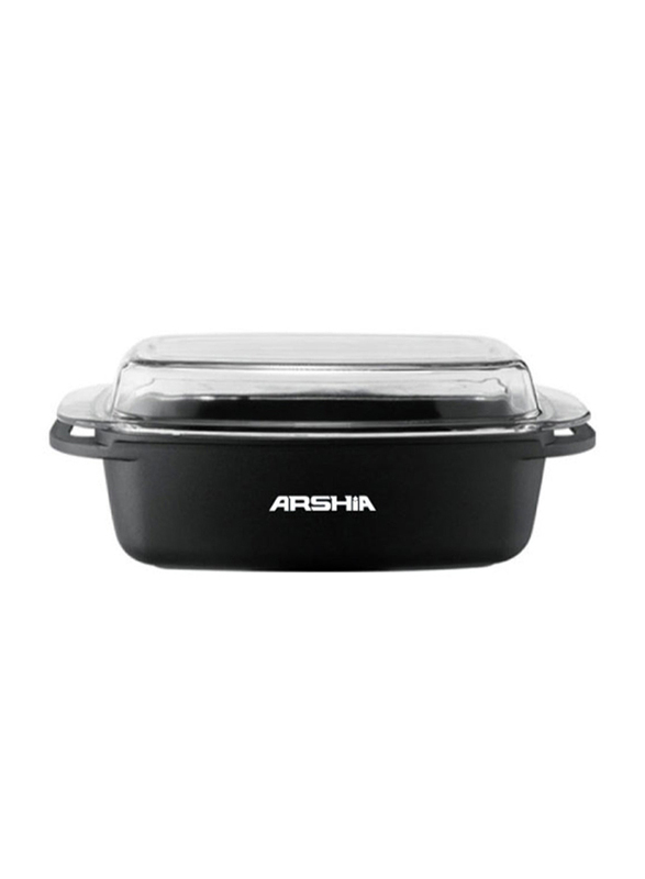 

Arshia 25cm Stainless Steel Roaster Pan, RP395-683, Black
