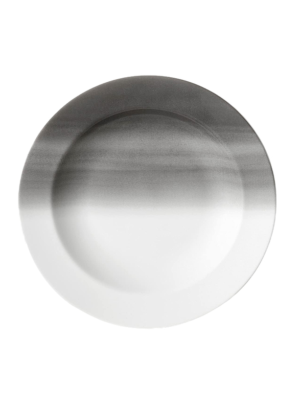 

Wedgwood 22cm Vera Degrade Rim Soup Plate, 40030683, Grey