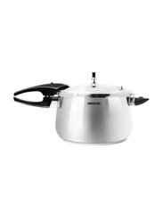 Arshia 20cm Stainless Steel Round Pressure Cooker, PR135-405, Silver