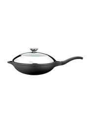 Arshia 32cm Die Cast Wok Pan, WO395-616, Black