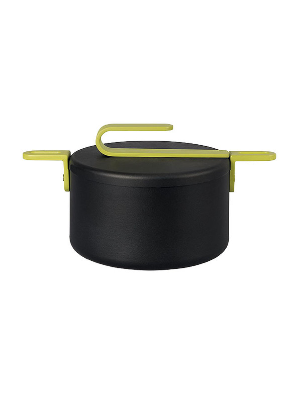 

TVS 24cm Hook Casserole/Dutch Oven with Lid, 30 x 27 x 19cm, Black/Green