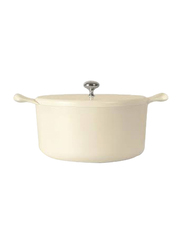 TVS 24cm Liquida Casserole with Lid, White