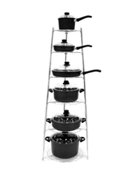 Arshia 20cm Stainless Steel 6 Levels Rack Cookware, CR110-1477, Silver