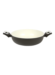 TVS 24cm Petra Ceramic Sauce Pan with 2 Handles, 40 x 37 x 21cm, Grey
