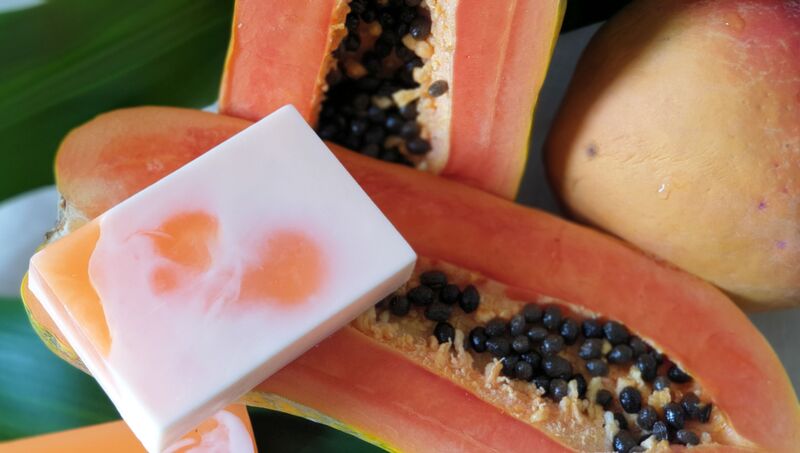 Foqa3aat Mango Papaya Soap Bar, 110 gm