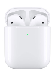 Apple AirPods In-Ear Headphones with Wireless Charging Case, White