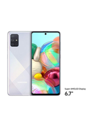 Samsung Galaxy A71 128GB Silver, 8GB RAM, 4G LTE, Dual Sim Smartphone, UAE Version
