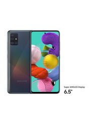 Samsung Galaxy A51 128GB Black, 6GB RAM, 4G LTE, Dual Sim Smartphone, UAE Version