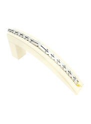Florence Collection Stainless Steel Bracelet for Men with Fold Over Clasp & Criss Cross Lock, Silver