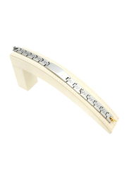 Florence Collection Stainless Steel Bracelet for Men with Fold Over Clasp, Silver