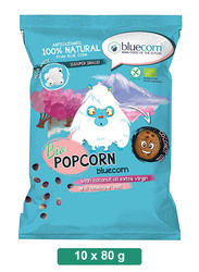 Blue Corn Organic Popcorn with Himalayan Salt, 10 Packets x 80g