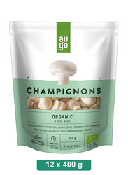 Auga Organic Champignons Whole in Brine, 12 x 400g
