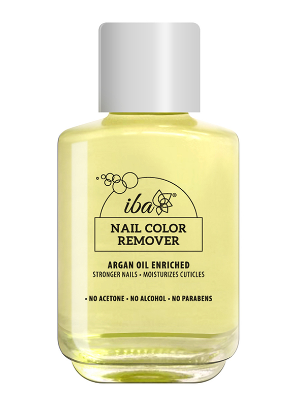 

Iba Argan Oil Enriched Nail Color Remover, 30ml, Clear